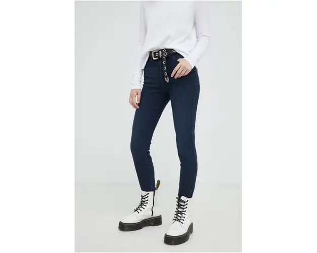 Wrangler jeansi High Rise Skinny Ink Spill femei, high waist