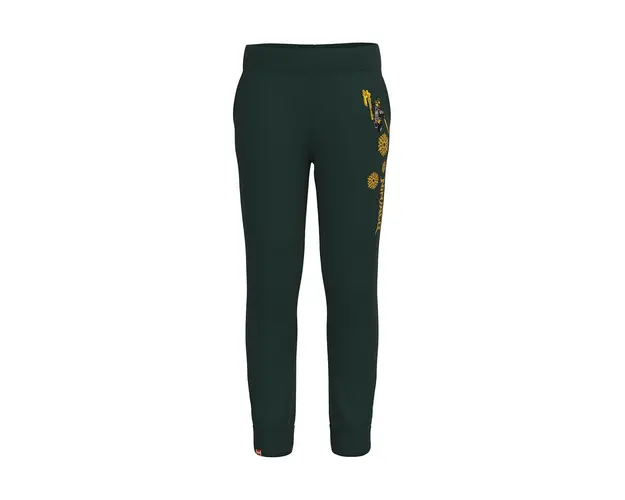 Lego Wear pantaloni de trening din bumbac pentru copii culoarea verde, cu imprimeu