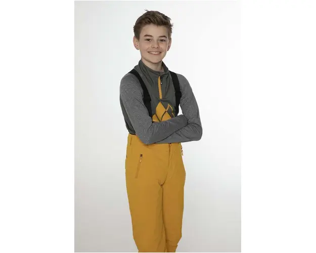 Protest pantaloni de schi pentru copii culoarea galben