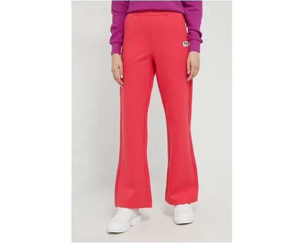 Fila pantaloni de trening femei, culoarea portocaliu, neted