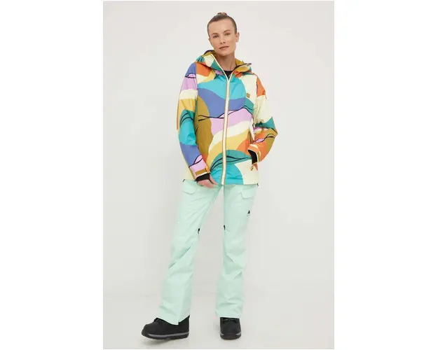 Burton pantaloni Gloria culoarea verde