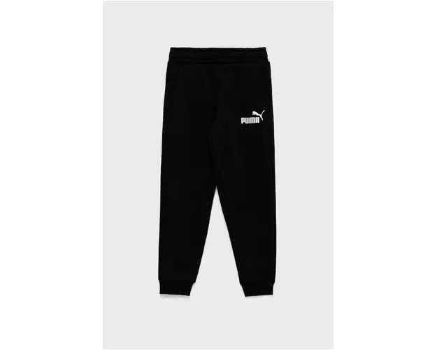 Puma pantaloni de trening pentru copii culoarea negru, neted