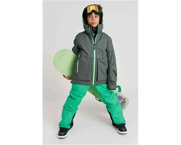 Reima pantaloni copii culoarea verde