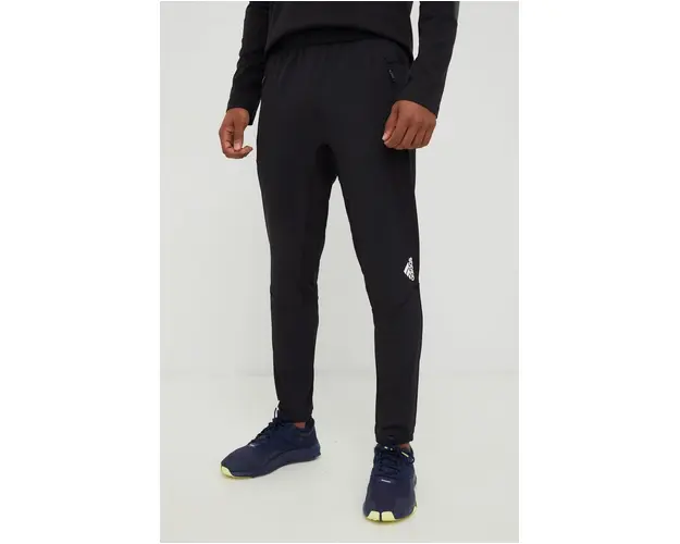 adidas Performance pantaloni de antrenament D4t barbati, culoarea negru, neted