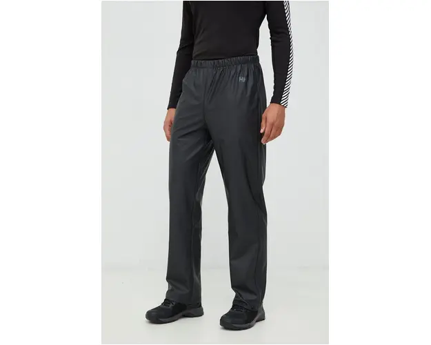 Helly Hansen pantaloni barbati, culoarea negru, drept