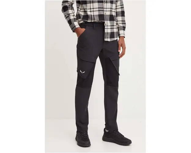 Salewa pantaloni de exterior Puez culoarea gri, 00.0000028482