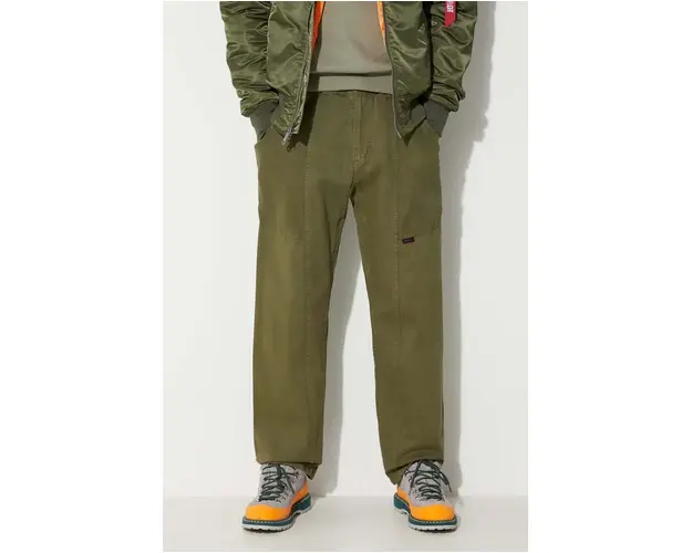Gramicci pantaloni de bumbac Gadget Pant culoarea verde, drept G105.OGT-brown