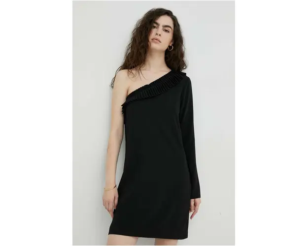The Kooples rochie culoarea negru, mini, drept