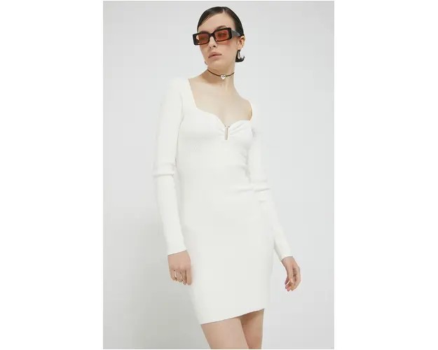 Abercrombie & Fitch rochie culoarea bej, midi, mulata