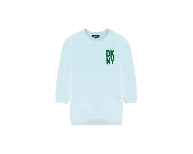 Dkny rochie fete culoarea verde, mini, oversize