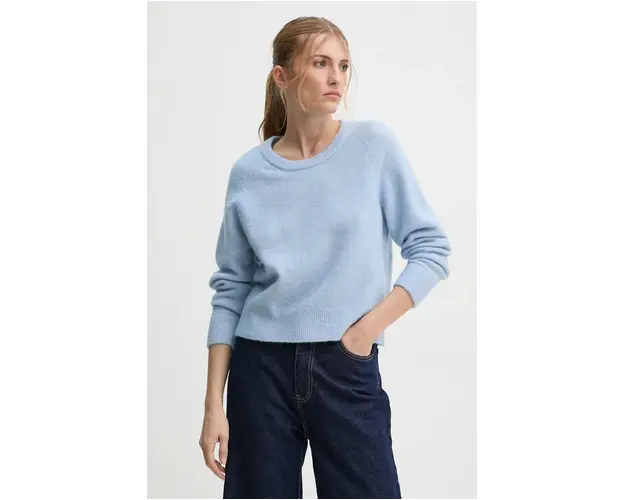 Samsoe Samsoe pulover de lana NOR femei, culoarea roz, light, F00022152