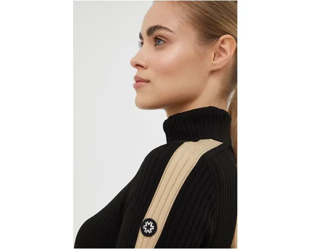 Newland pulover femei, culoarea negru, cu turtleneck