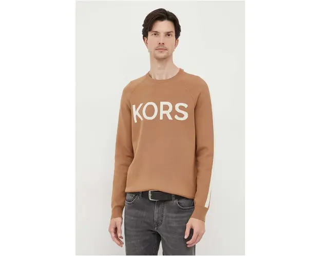 Michael Kors pulover barbati, culoarea galben