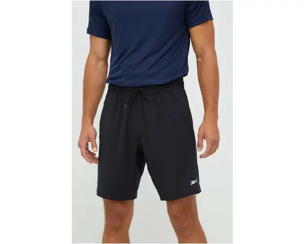 Reebok pantaloni scurti de antrenament Workout Ready barbati, culoarea negru