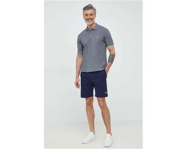 Lacoste pantaloni scurti barbati, culoarea albastru marin