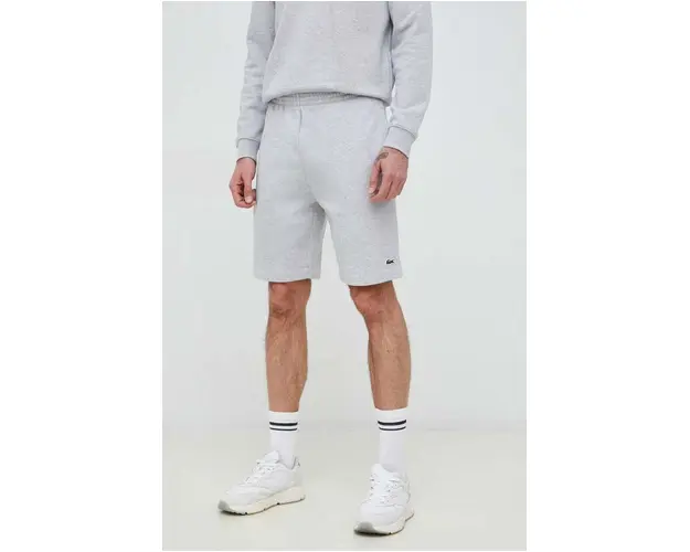 Lacoste pantaloni scurti barbati, culoarea gri