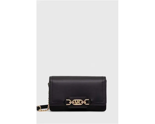 MICHAEL Michael Kors poseta de piele culoarea negru