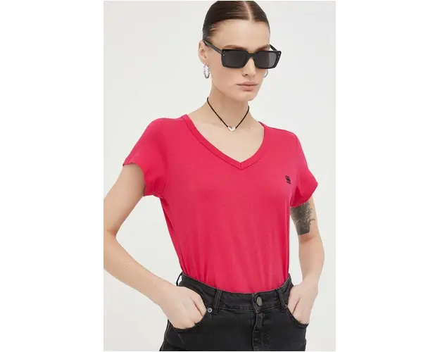 G-Star Raw tricou din bumbac femei, culoarea roz