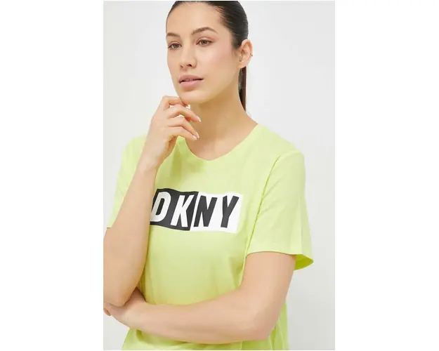 Dkny tricou femei, culoarea verde