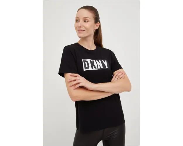 Dkny tricou femei, culoarea negru