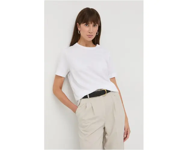 BOSS tricou din bumbac culoarea alb 50457259