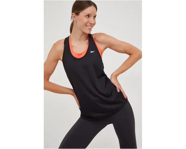 Reebok top de antrenament Workout Ready culoarea negru