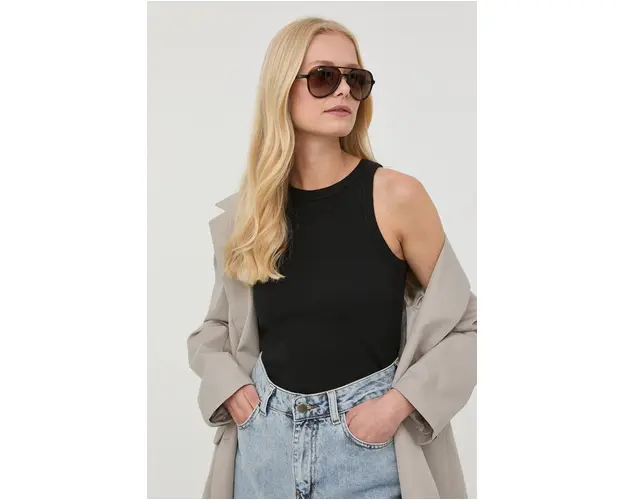 Bruuns Bazaar top femei, culoarea negru