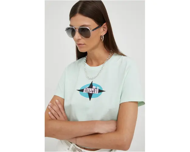 Levi's tricou din bumbac culoarea verde