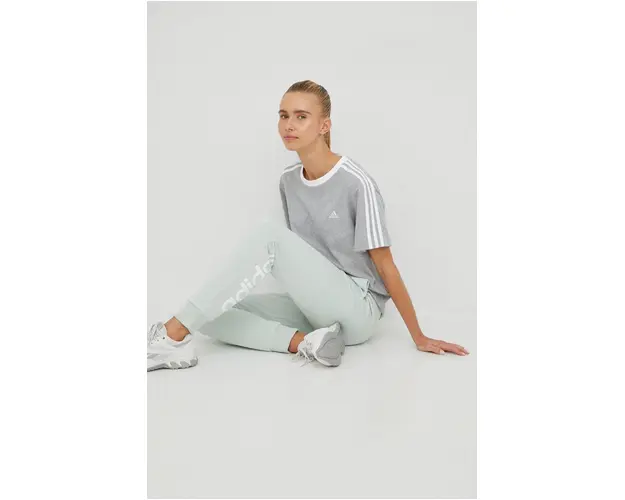 adidas tricou din bumbac culoarea gri HC0106