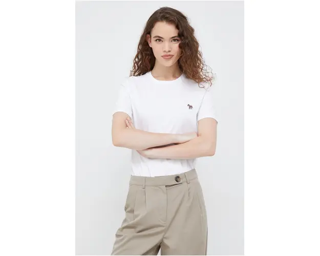 PS Paul Smith tricou din bumbac culoarea alb