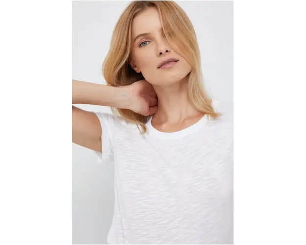 Sisley tricou femei, culoarea alb