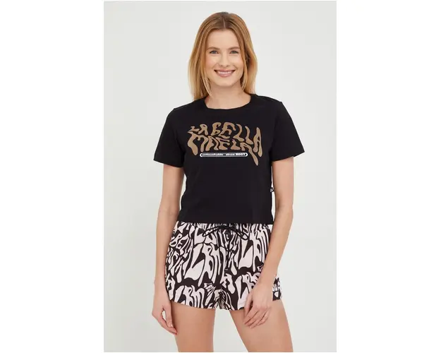 LaBellaMafia tricou din bumbac culoarea negru