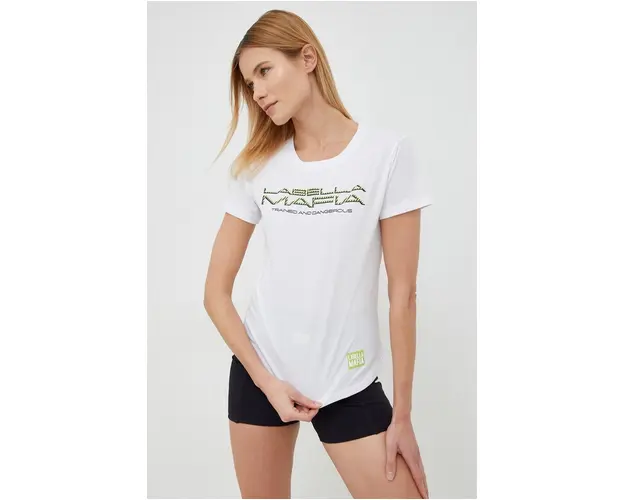 LaBellaMafia tricou din bumbac Disturbia culoarea alb