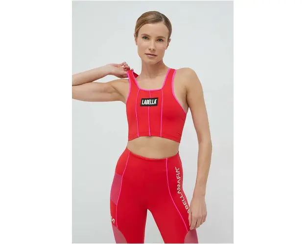 LaBellaMafia top de antrenament Wake Up culoarea rosu