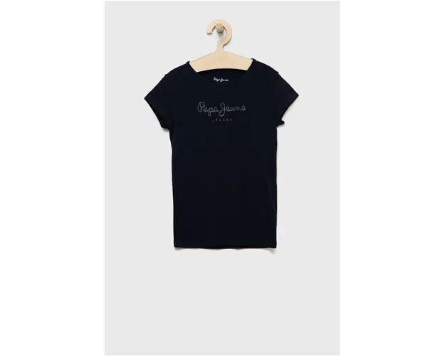 Pepe Jeans tricou copii culoarea albastru marin