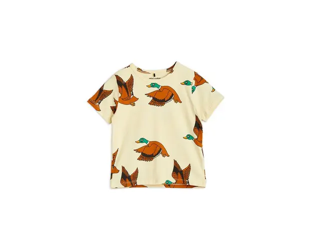 Mini Rodini tricou copii culoarea galben, modelator