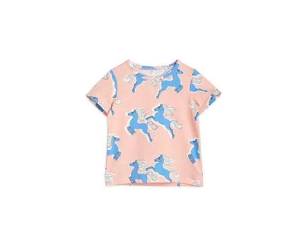 Mini Rodini tricou copii culoarea roz, cu imprimeu