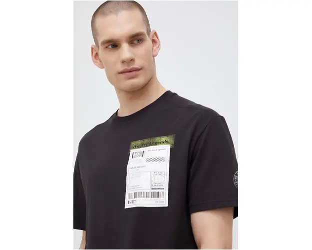 Puma tricou din bumbac culoarea negru, cu imprimeu 536315-01