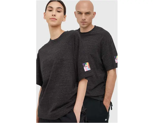 Reebok Classic tricou din bumbac Nao Serati & Pride culoarea gri, cu imprimeu