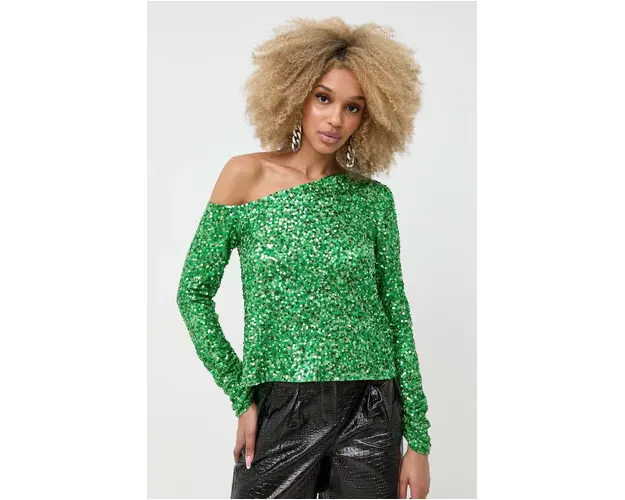 Notes du Nord bluza femei, culoarea verde, neted