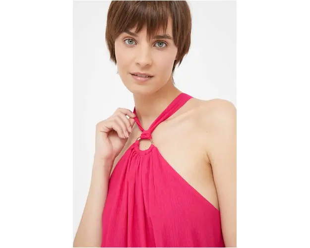 Dkny bluza femei, culoarea roz, neted