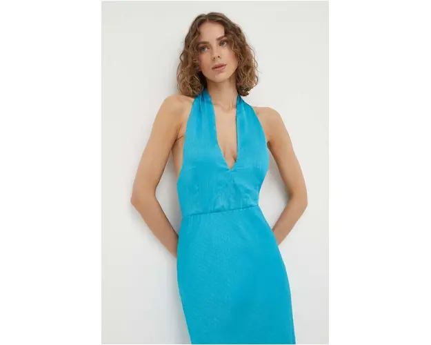 Herskind bluza femei, culoarea turcoaz, neted