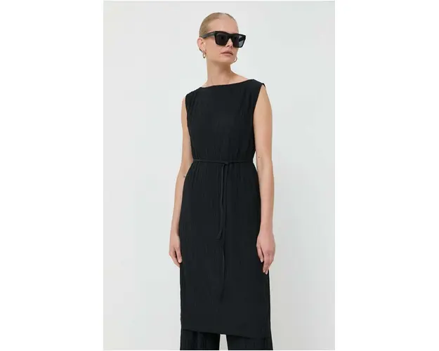 Max Mara Leisure bluza femei, culoarea negru, neted