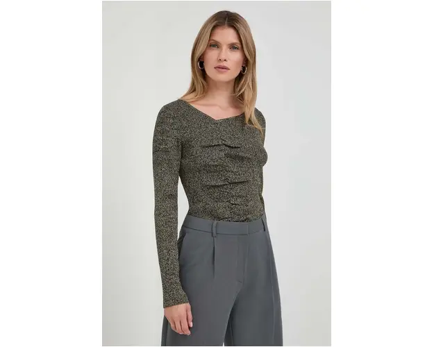 Notes du Nord pulover Icon femei, culoarea verde, light