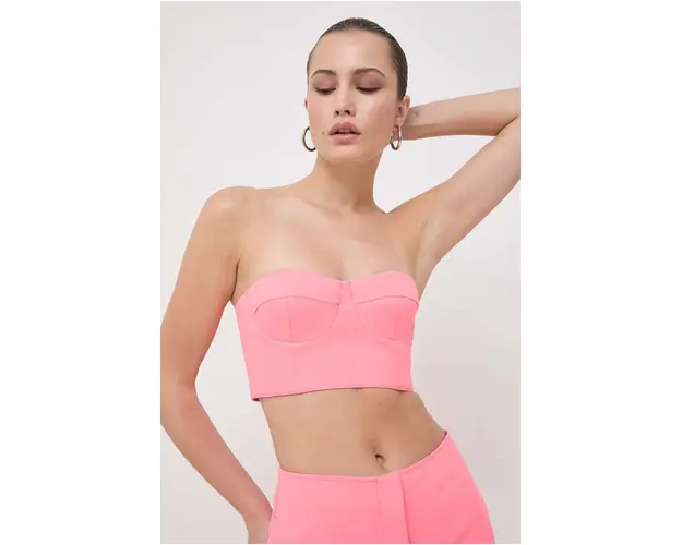 MAX&Co. top x Anna Dello Russo culoarea roz, neted