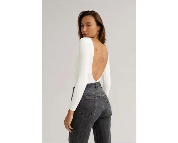 Saint Body body culoarea alb, neted