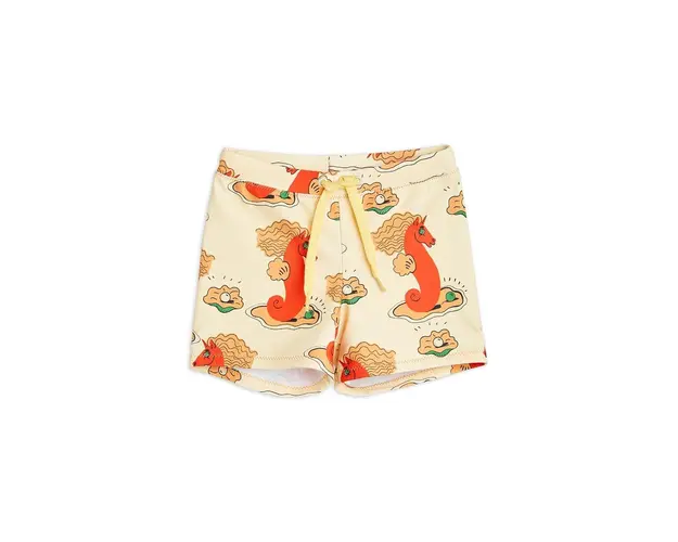 Mini Rodini pantaloni scurti de baie copii culoarea bej