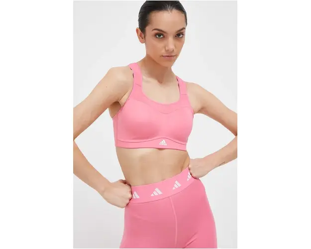 adidas Performance sutien sport culoarea roz