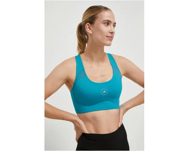 adidas by Stella McCartney sutien sport TruePurpose culoarea turcoaz