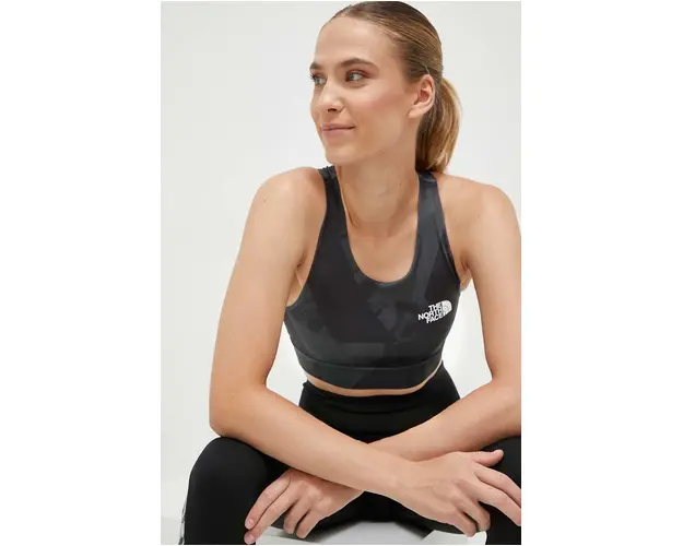 The North Face sutien sport Flex culoarea negru, modelator